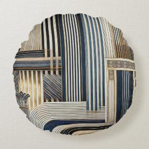Stripe patronen rond kussen