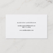 Stripe Patroon Glamoureus Event Planner Visitekaartje (Achterkant)