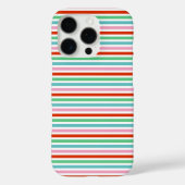 Stripe patroon | Moderne kleurrijke kerstkaf Case-Mate iPhone Case (Achterkant)