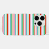 Stripe patroon | Moderne kleurrijke kerstkaf Case-Mate iPhone Case (Achterkant (horizontaal))