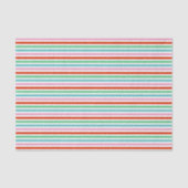 Stripe patroon | Moderne kleurrijke kerstkaf Tissuepapier (Voorkant)