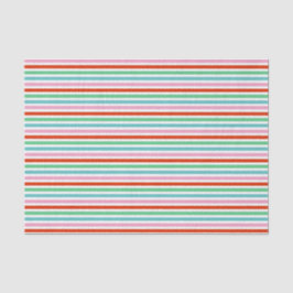 Stripe patroon | Moderne kleurrijke kerstkaf Tissuepapier