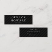 Stripe Patroon zwart Mini Visitekaartje (Voorkant / Achterkant)