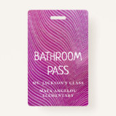 Stripe patroonplaat terug naar school badge (Voorkant)