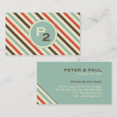Stripe Pattern Professional Visitekaartje (Voorkant / Achterkant)