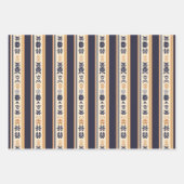  Stripe Patterns Kerst Inpakpapier Vel (Voorkant 2)