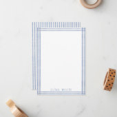 Stripe Persoonlijke notiecard Notitiekaartje (Voorkant / Achterkant in situ)