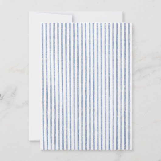 Stripe Persoonlijke notiecard Notitiekaartje (Achterkant)