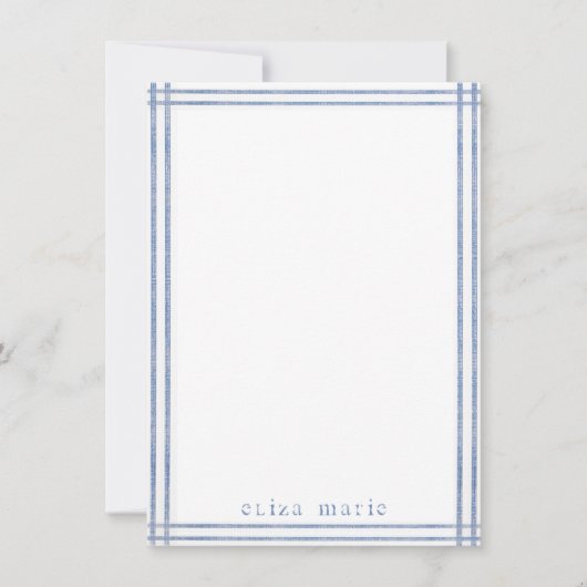 Stripe Persoonlijke notiecard Notitiekaartje (Voorkant)