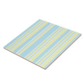 Stripe Print Ceramic Tile Tegeltje (Zijkant)