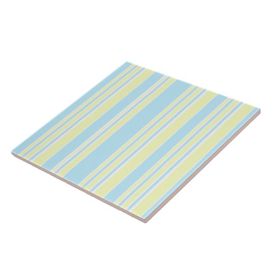 Stripe Print Ceramic Tile Tegeltje (Zijkant)