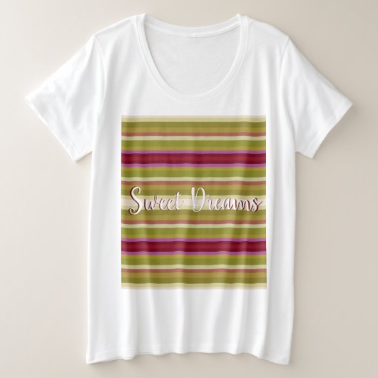 Stripe Print T-shirt (Design voorkant)