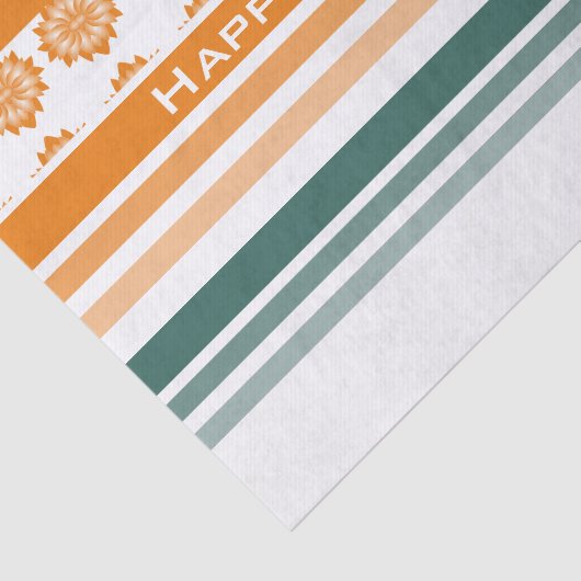 Stripe Print Verjaardag Tissuepapier (Detail)