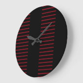 Stripe Red en Black Grote Klok (Hoek)