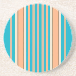 Stripe reeks—Blauw & Tan-onderzetter Zandsteen Onderzetter