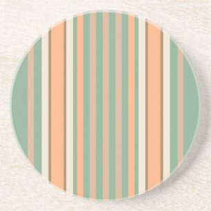 Stripe reeks—Groen & Tan-onderzetter Zandsteen Onderzetter