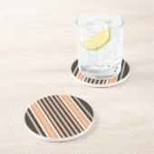 Stripe reeks — zwart-wit onderzetter (Zijkant)