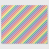 Stripe regenboog cadeaupapier (Vlak)