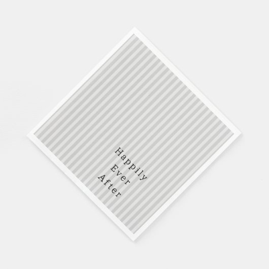 Stripe Shades van Grijs Bruiloft Servet (Hoek)