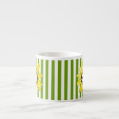 STRIPE Skull Sunflower Tiny Tea Cup Espresso Kop (Voorkant)