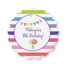 Stripe Snoep Land Lollipop Verjaardagsfeest