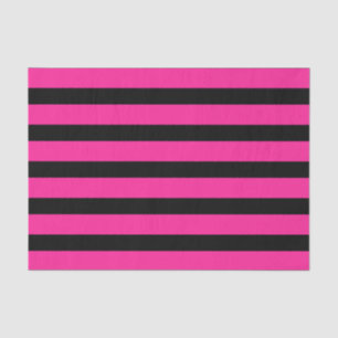 Stripe strips voor hot-roze en zwarte Mode Tissuepapier