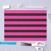 Stripe strips voor hot-roze en zwarte Mode Tissuepapier (Craft)
