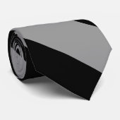 Stripe Stropdas van de Silver- en Black University (Opgerold)