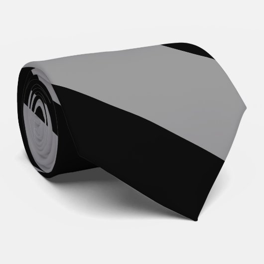 Stripe Stropdas van de Silver- en Black University (Opgerold)