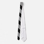 Stripe Stropdas van de Silver- en Black University (Achterkant)