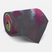 Stripe Tie Dye Necktie Stropdas (Opgerold)