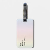 Stripe Travel Bag Label Sjabloon Bagagelabel (Achterkant verticaal)