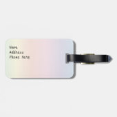 Stripe Travel Bag Label Sjabloon Bagagelabel (Achterkant horizontaal)