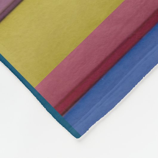 Stripe Unieke kleuren Groen Blauw Roze Geel Fleece Deken (Hoek)
