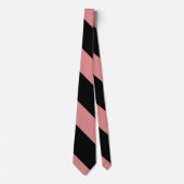Stripe universiteit van Black and Pink Broad Stropdas (Voorkant)