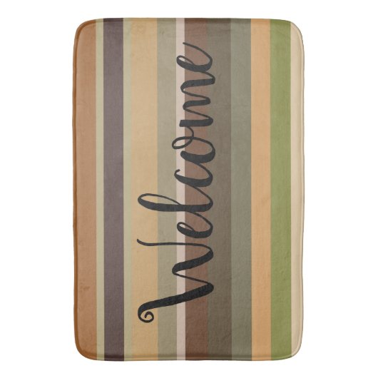 Stripe Welcome Mat Kies uw maat (Voorkant Verticaal)
