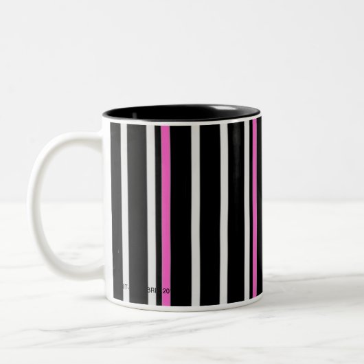 Stripe - zwart/roze - mok (Links)