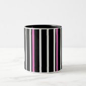 Stripe - zwart/roze - mok (Center)