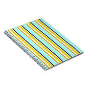 Striped abstract background with color stripes. Vi Notitieboek (Rechterzijde)