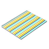 Striped abstract background with color stripes. Vi Notitieboek (Linkerzijde)