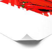 Striped achtergrond 3 paprika red.png foto afdruk (Hoek)