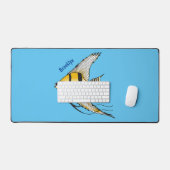 Striped angelfish cartoon illustratie bureaumat (Keyboard & Muis)