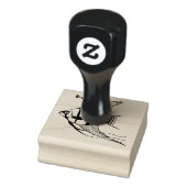 Striped angelfish cartoon illustratie rubberstempel (Stempel)