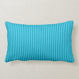 Striped Aqua Blue > Pattered Sierkussennen Kussen