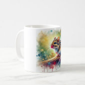 Striped Back Mouse 060724AREF114 - Watercolor Koffiemok (Voorkant links)