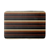 Striped badmat in bruin en zwart (Voorkant)