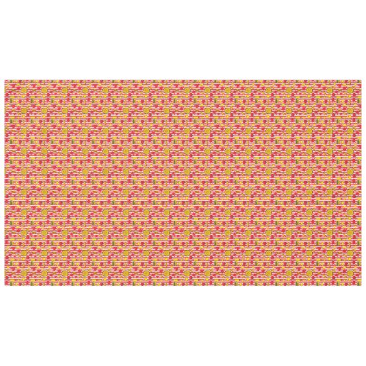 Striped Baseball Ballpark Hot Dogs Burgers Patroon Tafelkleed (Voorkant (Horizontaal))