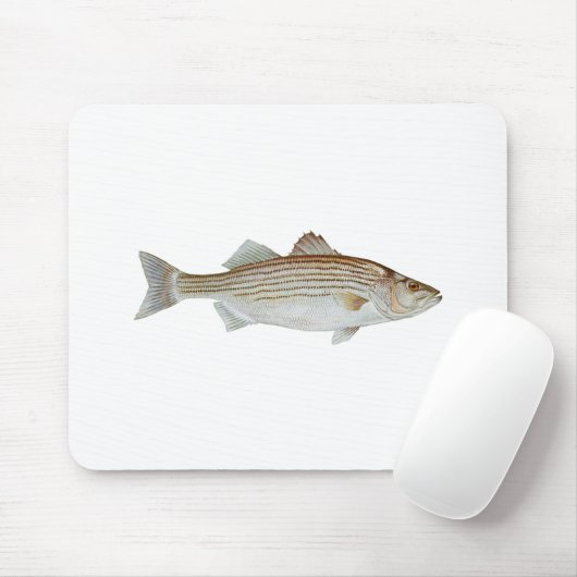 Striped Bass Art Muismat (Met muis)