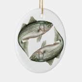Striped Bass Ceramic Ornament (Rechts)