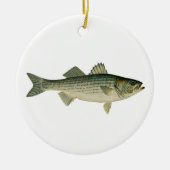 Striped Bass Logo Keramisch Ornament (Voorkant)